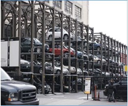 Hệ thống bãi đỗ xe nâng hạ là một hệ thống đỗ xe gồm nhiều tầng đậu xe được xây dựng bằng khung thép, kiên cố, tăng lượng xe gấp 2- 50 lần so với bãi xe thông thương